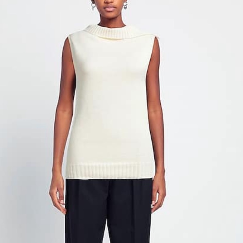 Ann Demuelemeester sleeveless sweater 6/8 FR40 NWT